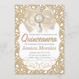Hermosa invitación a la celebración de Quinceanera