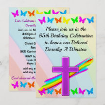 HERMOSA INVITACIÓN CRISTIANA 85º CUMPLEAÑOS