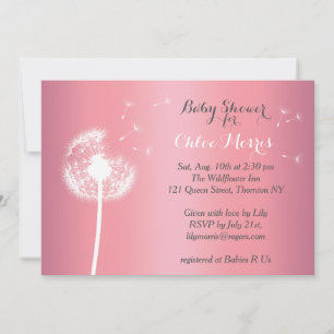 Hermosa Invitación de Baby Shower Floral