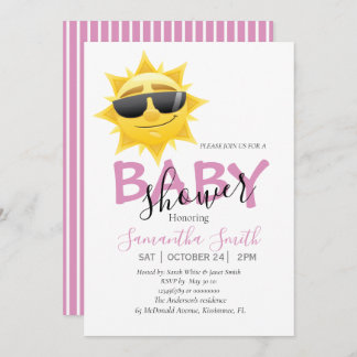 Hermosa Invitación de Baby Shower Sunshine Boho
