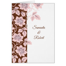 Hermosa invitación de boda floral