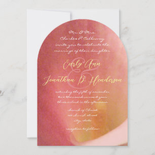 Hermosa invitación romántica a la boda de Cala Lil