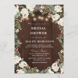 Hermosa invitación rústica a la ducha de novias en