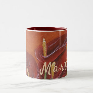 Hermosa jarra personalizada de flores