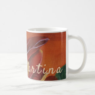Hermosa jarra personalizada de flores