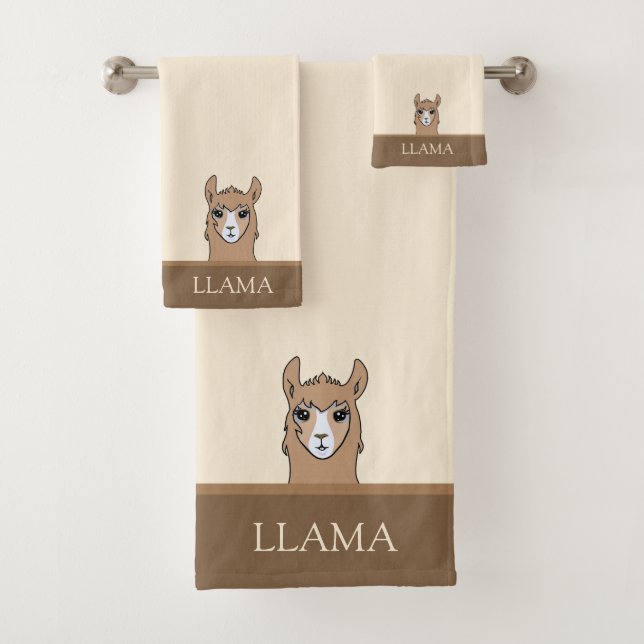 Hermosa LLama sobre Beige y Marrón (In situ)
