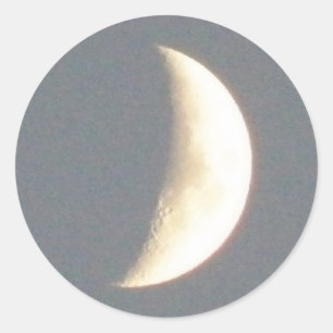 Hermosa luna creciente Waxing en los Pegatinas del
