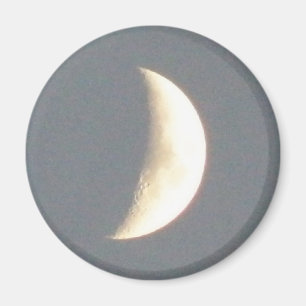 Hermosa luna de luna húmeda en el imán Dusk