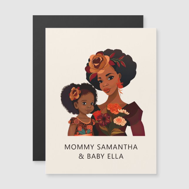 Hermosa madre y hija negra (20) (Anverso/Reverso)