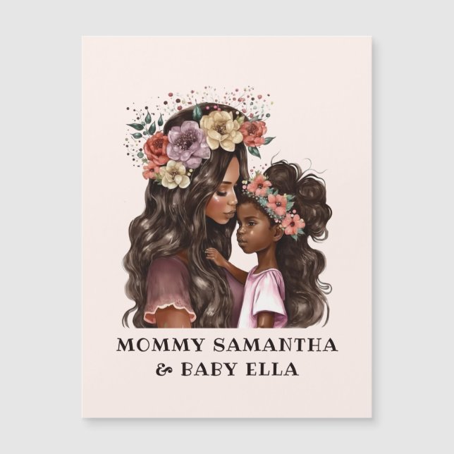 Hermosa madre y hija negras (2) (Anverso)