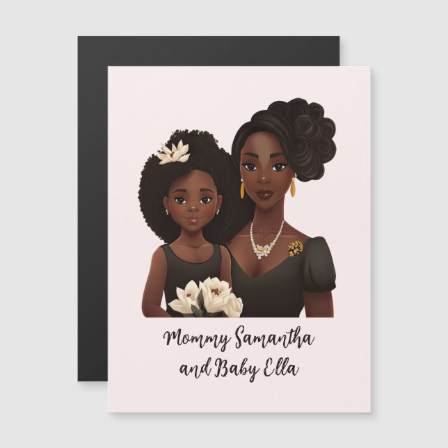 Hermosa mamá y hija negras (23) (Anverso/Reverso)