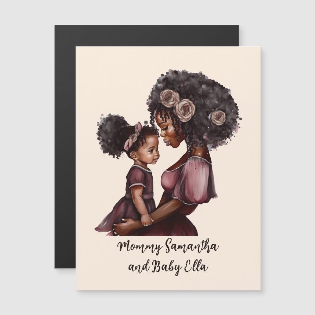 Hermosa mamá y hija negras (28) (Anverso/Reverso)