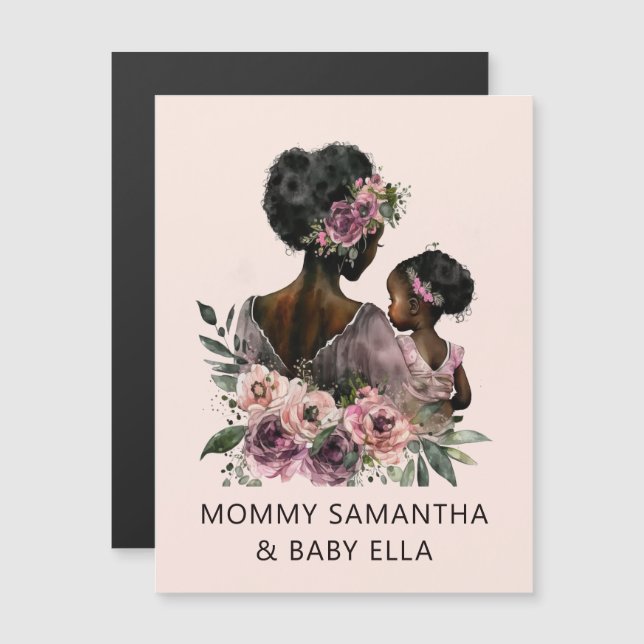 Hermosa mamá y hija negras (8) (Anverso/Reverso)