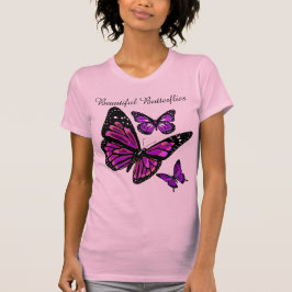 Hermosa mariposa camiseta