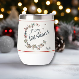 Hermosa Mariposa Vintage Feliz Navidad