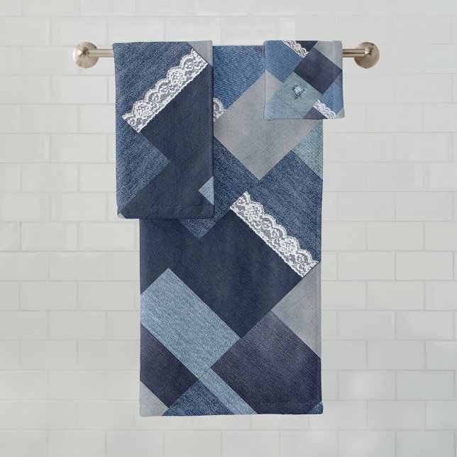 Hermosa Moda Denim Lace Patchwork (Subido por el creador)