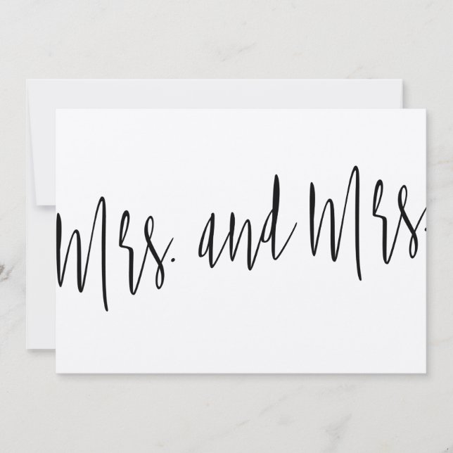 Hermosa moda moderna "Sra. y Sra." (Anverso)