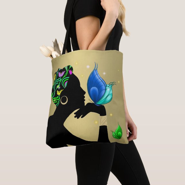 Hermosa Mujer Étnica Por Toda La Bolsa Impresa (Detalle)