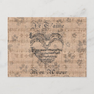 Hermosa música antigua nota corazón