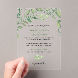 Hermosa naturaleza botánica invitaciones a bodas