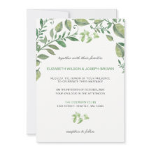 Hermosa naturaleza botánica invitaciones a bodas