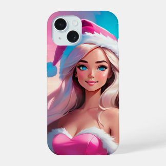 Hermosa niña de Navidad rosa 01