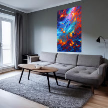 Hermosa nube de gas en el espacio | Poster de arte