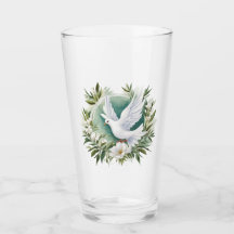 Hermosa paloma blanca de la paz