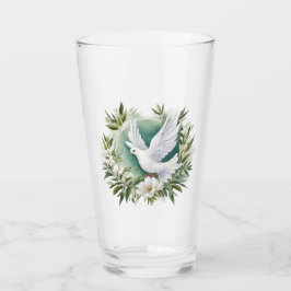 Hermosa paloma blanca de la paz