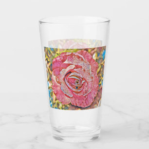 Hermosa pintura rosa rosa