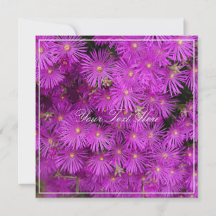 Hermosa pintura rosada Flora tu tarjeta plana de t