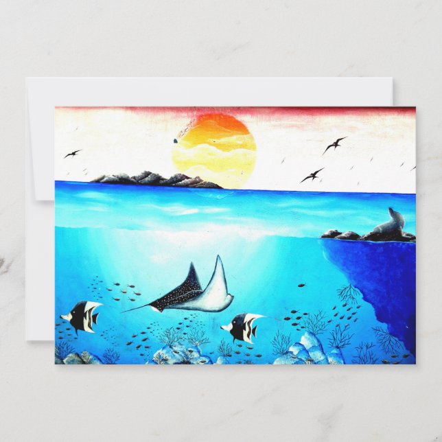 Hermosa pintura submarina (Anverso)