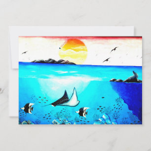 Hermosa pintura submarina