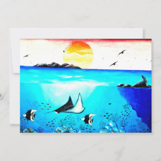 Hermosa pintura submarina