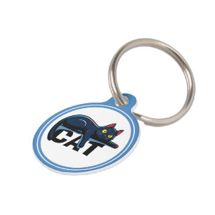 Hermosa placa de identificación para mascotas con 