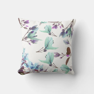 Hermosa planta de Bougainvillea Cojín decorativo C