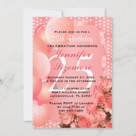 Hermosa plantilla de cumpleaños Coral - Cumpleaños