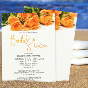 Hermosa plantilla Naranja Rose Bouquet