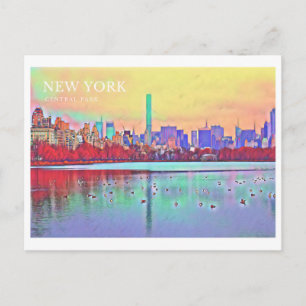 Hermosa postal de New York Central Park