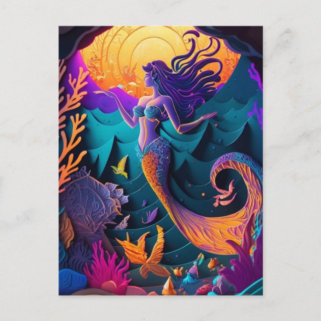 Hermosa postal de Nymph Sea (Anverso)