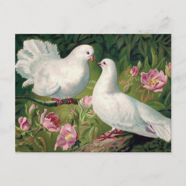 Hermosa postal de Pascua Vintage (Anverso)