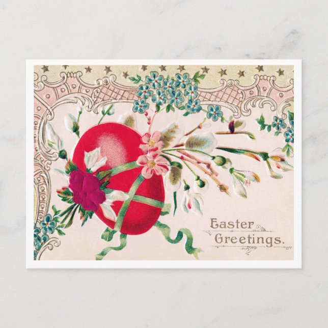 Hermosa postal de Pascua Vintage