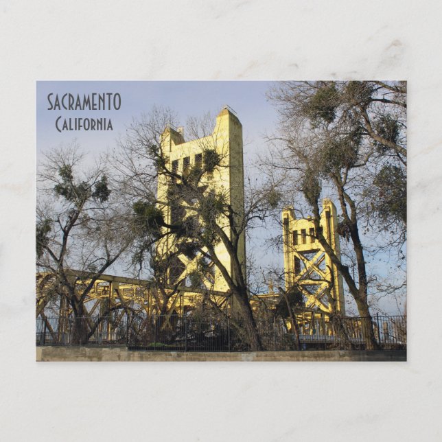 ¡Hermosa postal de Sacramento! (Anverso)