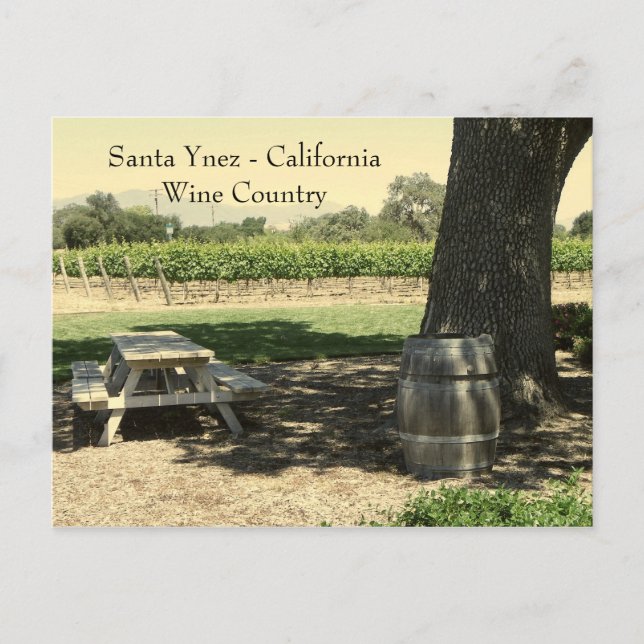 ¡Hermosa postal de Santa Ynez/Wine Country! (Anverso)