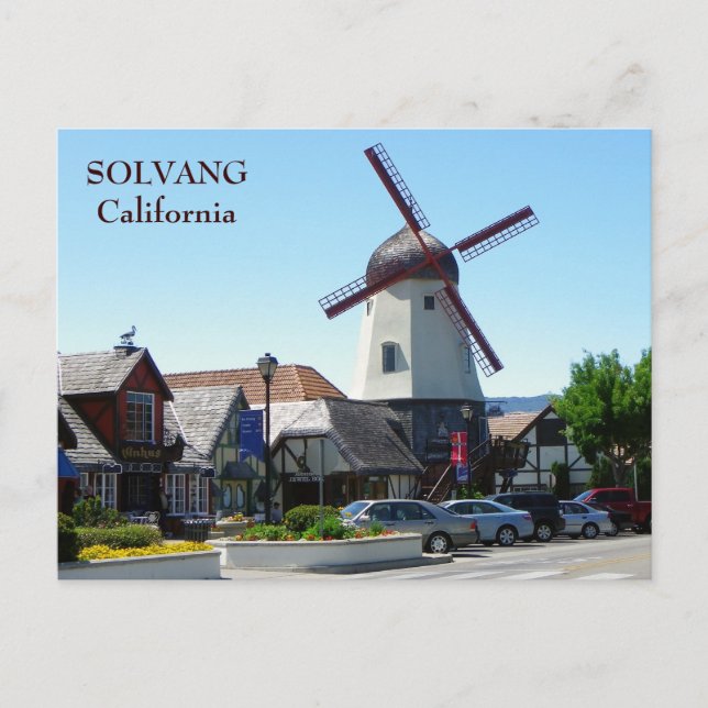 ¡Hermosa postal Solvang! (Anverso)