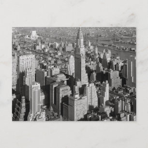 hermosa postal vintage de nueva york