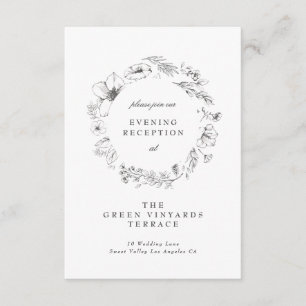 Hermosa recepción floral de bodas de flores