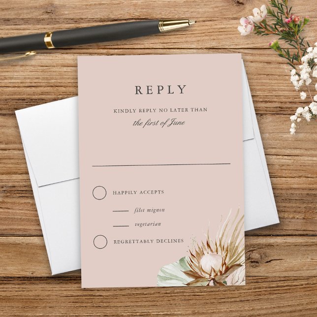 Hermosa respuesta del Boda neutro botánico de Boho (Subido por el creador)