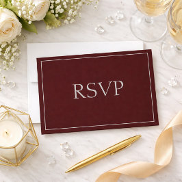 Hermosa respuesta púrpura oscura RSVP