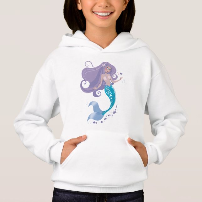 Hermosa ropa de suéter de capucha de sirena para c (Anverso)